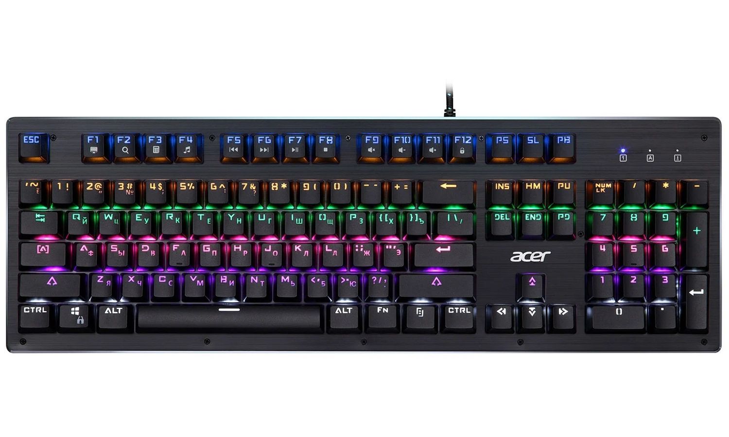 Клавиатура Acer OKW127 механическая черный цена и фото
