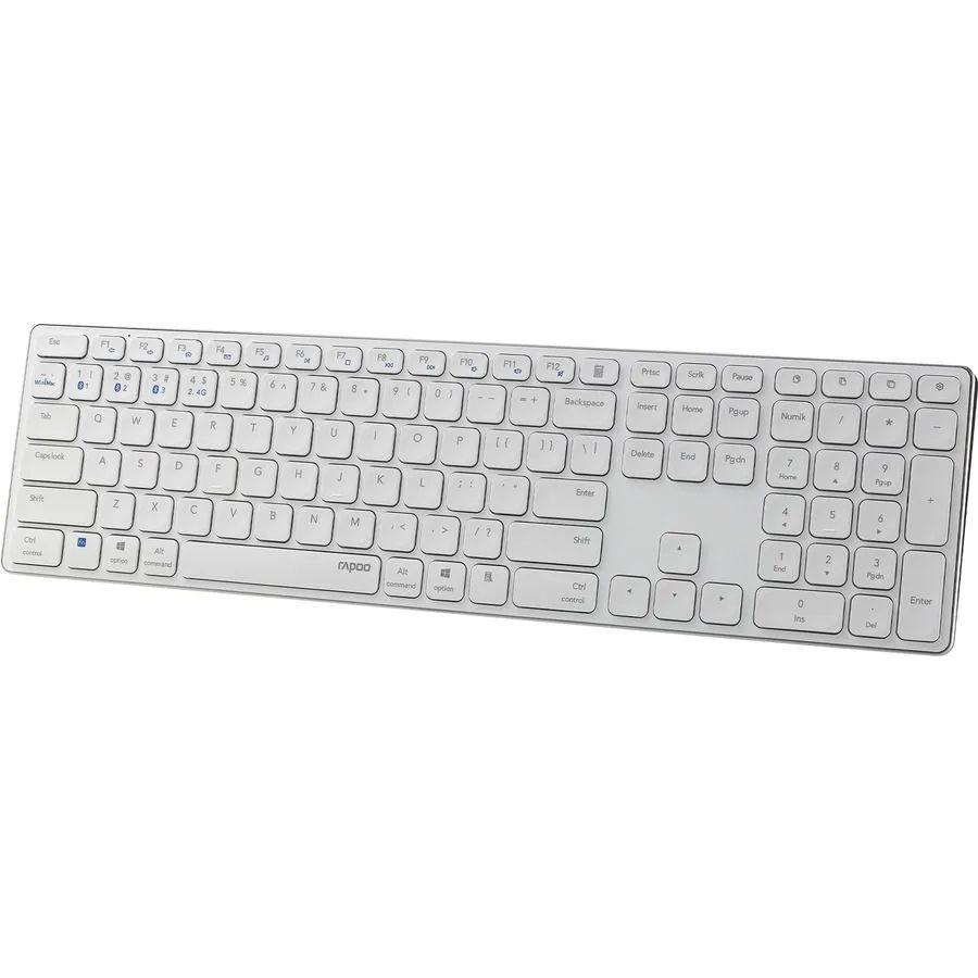 Клавиатура Rapoo E9800M белый 14518 - фото 1