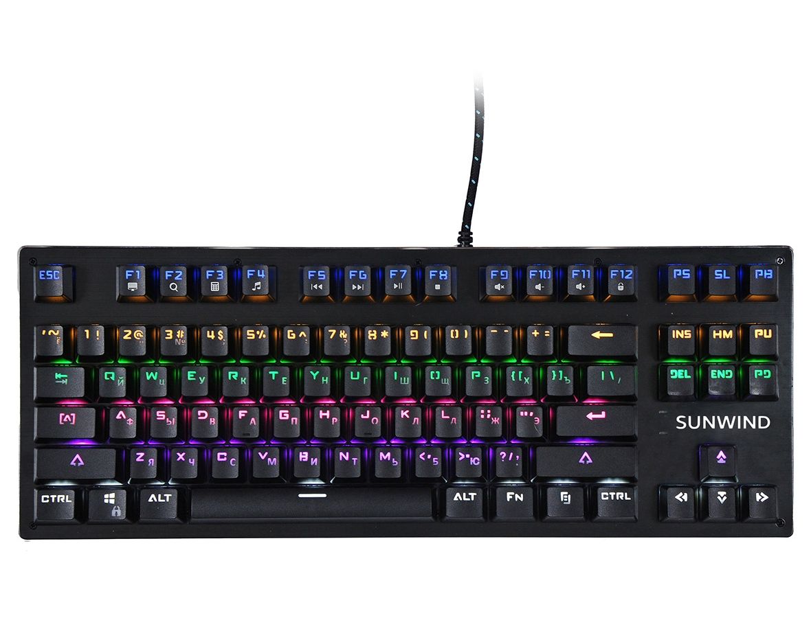 Клавиатура SunWind SW-K900G механическая черный клавиатура sunwind sw k900g черный
