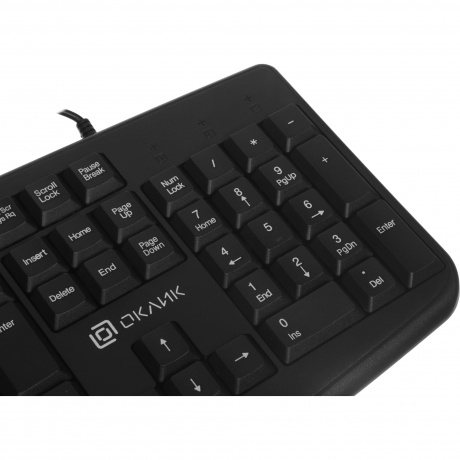 Клавиатура Oklick105M черный USB (1678092) - фото 13