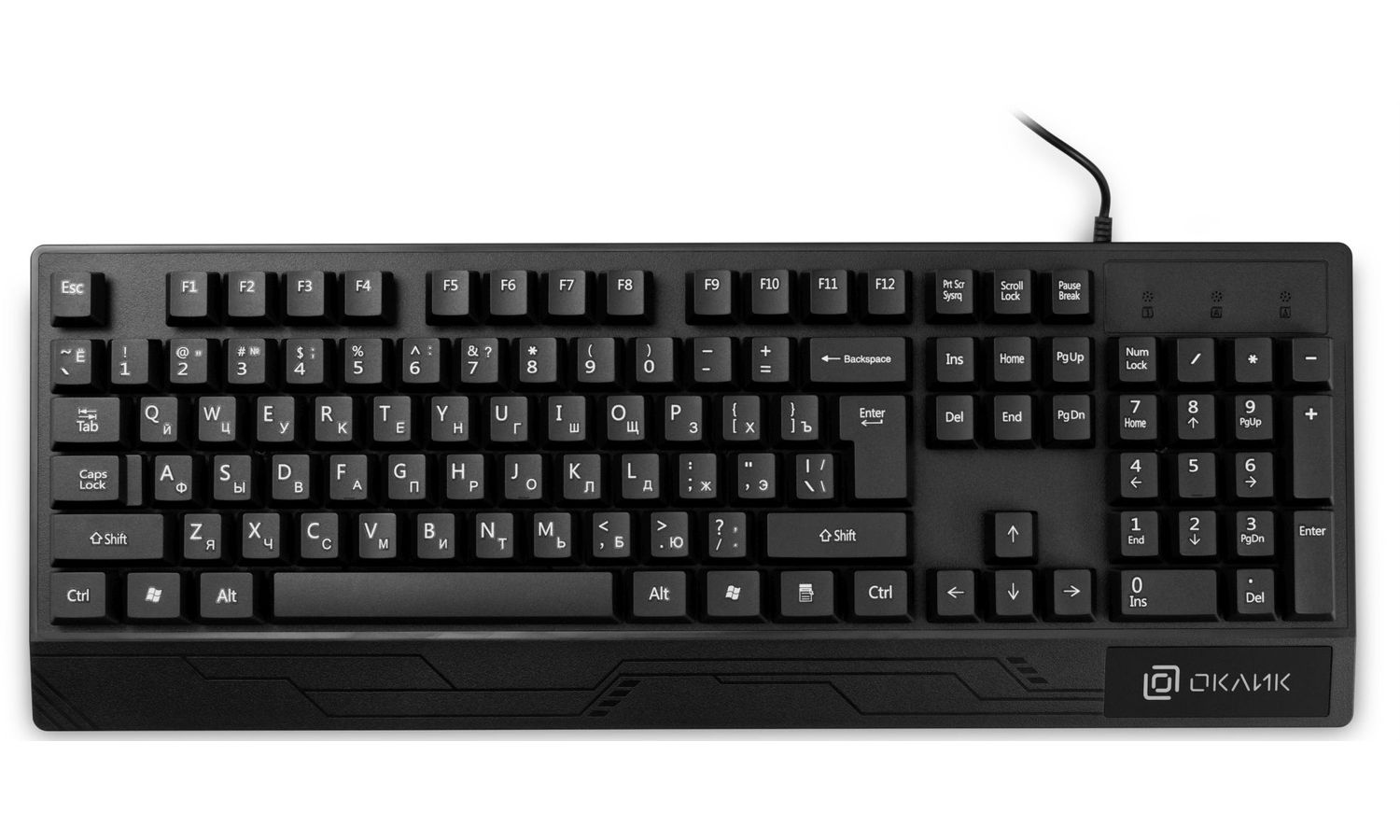цена Клавиатура Oklick115M черный (1678098)