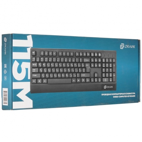 Клавиатура Oklick115M черный (1678098) - фото 6