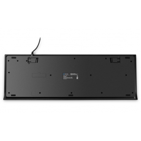 Клавиатура Oklick155M черный USB slim (подставка для запястий) (1678057) - фото 4