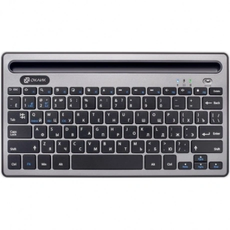 Клавиатура Oklick 845M серый/черный
