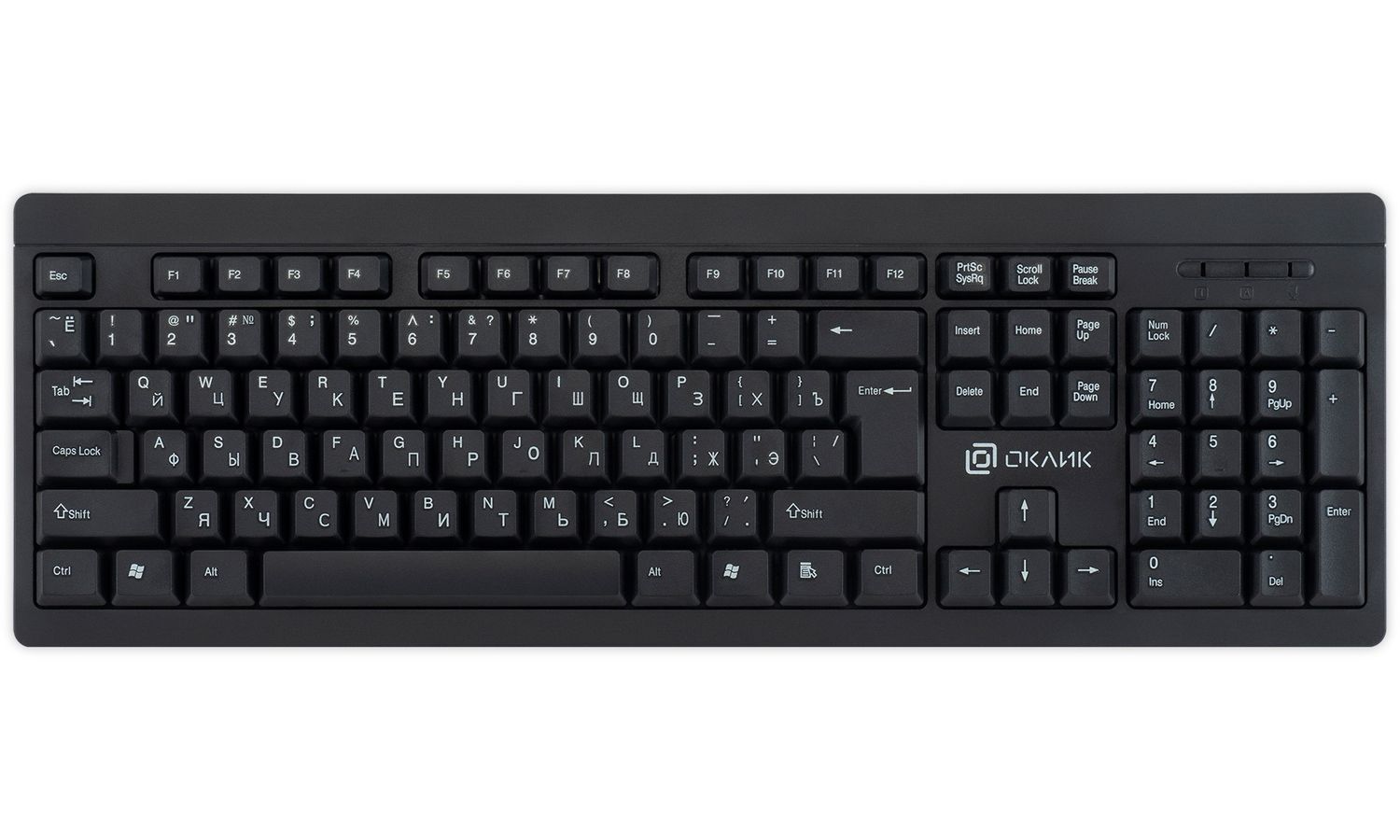 Клавиатура Oklick 95KW черный USB беспроводная (1788287) oklick