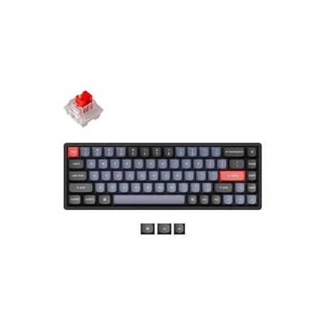 Клавиатура Keychron K6P-J1, 68 кл. K pro Mechanical Red Switch, RGB, Hot-Swap, Алюм.рамка - фото 1