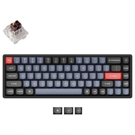 Клавиатура Keychron K6P-J3,  68 кл., K pro Mechanical Brown Switch, RGB, Hot-Swap, Алюм.рамка - фото 2