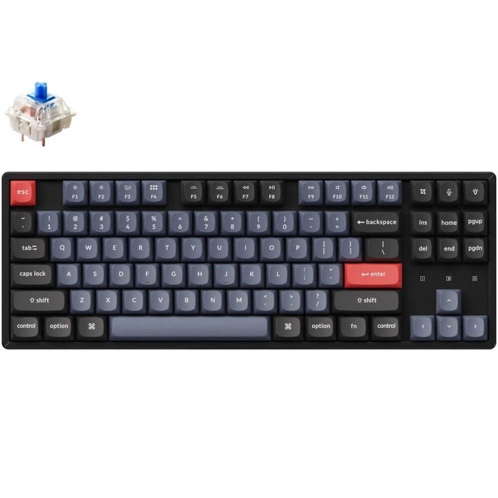 Клавиатура Keychron K8P-J2, Gateron G pro Mechanical Blue Switch, RGB клавиатура keychron k10 blue switch