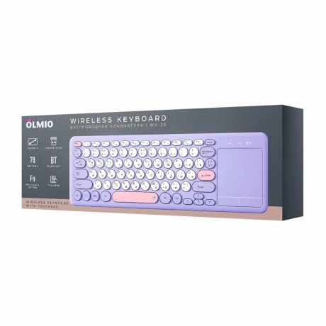 Клавиатура беспроводная Olmio WK-35 (пурпурный) - фото 2