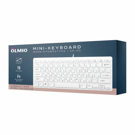 Клавиатура беспроводная Olmio CK-05 Olmio (белый) - фото 2