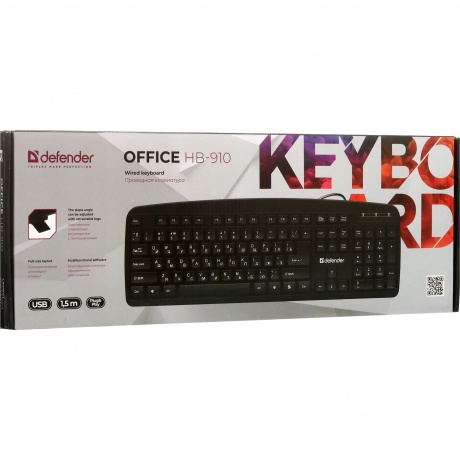 Клавиатура Defender Office HB-910 RU, черный - фото 8