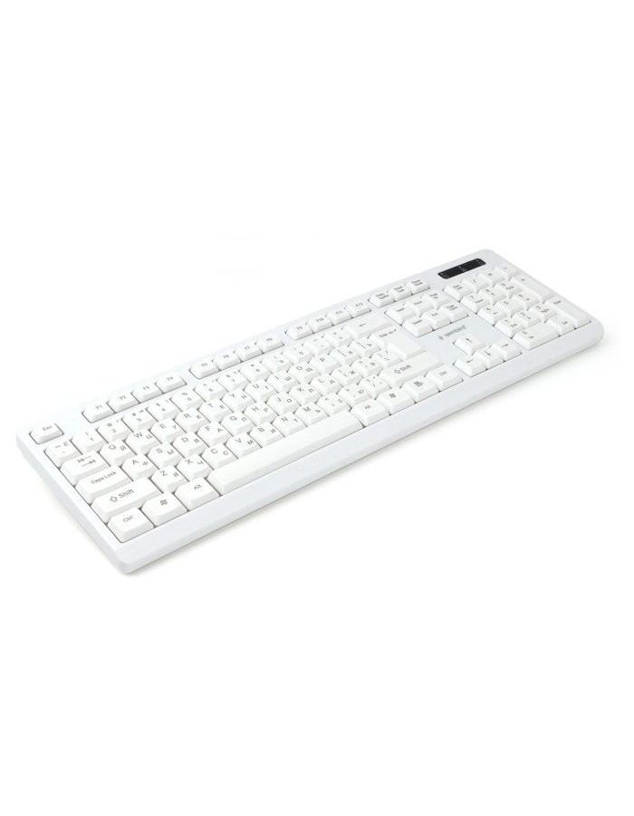Клавиатура Gembird KB-8355U, белая клавиатура gembird kb 8354u bl black usb