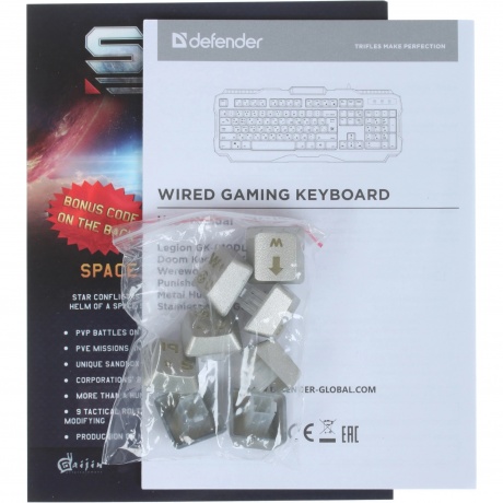 Клавиатура Defender Doom Keeper GK-100DL RU - фото 7