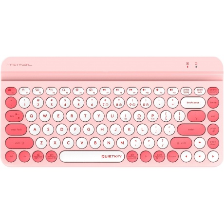 Клавиатура A4Tech Fstyler FBK30 розовый USB (FBK30 PINK) - фото 1