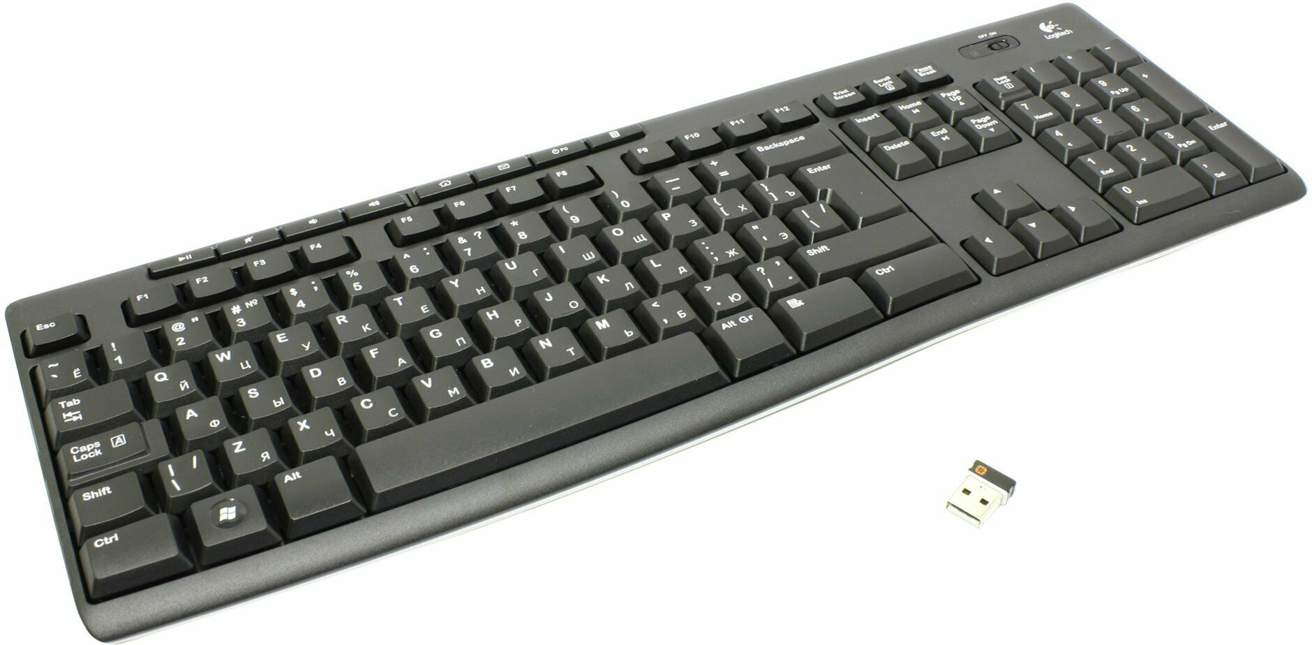 Клавиатура Logitech K270 (920-003058) logitech k580 2 4g wireless ultra thin office keyboard bluetooth dual mode computer peripheral accessories chrome os edition