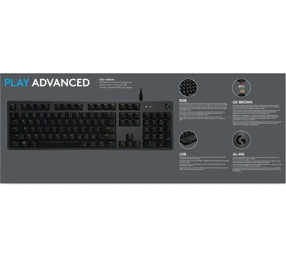 Клавиатура Logitech G512 Carbon черная USB (920-009351) - фото 15