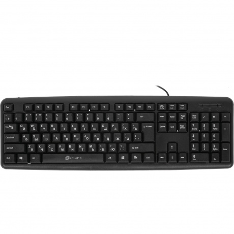 Клавиатура Oklick 180M PS/2, Black - фото 2
