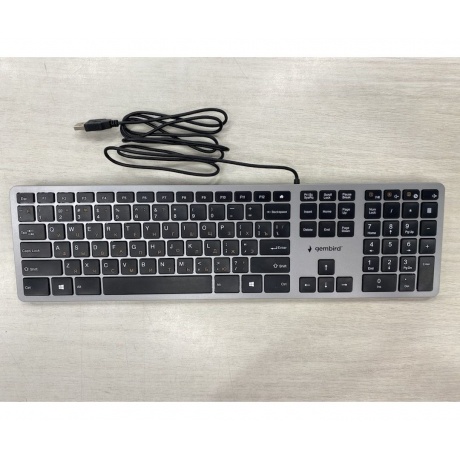 Клавиатура Gembird KB-8420 grey/black (KB-8420) отличное состояние - фото 2