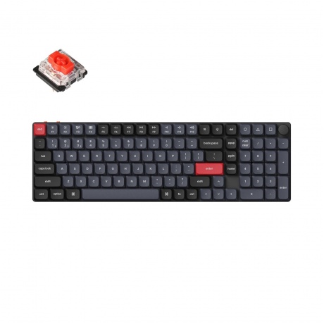 Клавиатура QMK Keychron K17 Pro Knob, Hot-Swap, Gateron low profile Red Switch - фото 1