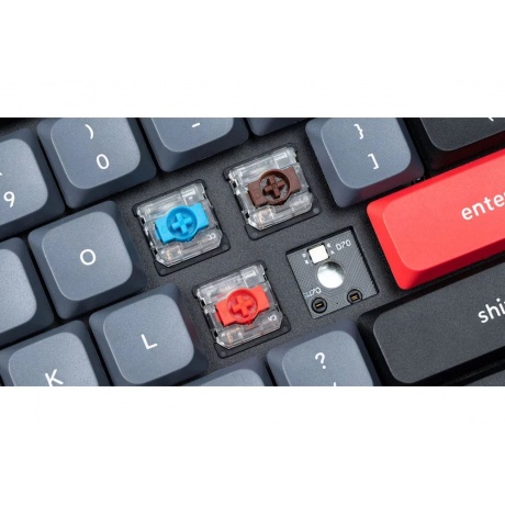 Клавиатура QMK Keychron K17 Pro Knob, Hot-Swap, Gateron low profile Red Switch - фото 9