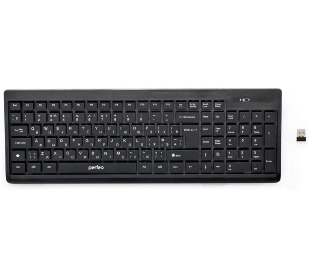 Клавиатура Perfeo беспров. IDEA, USB, чёрная (PF_3904) цена и фото