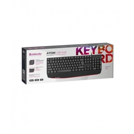Клавиатура Defender Atom HB-546 RU, черный (45546) - фото 6