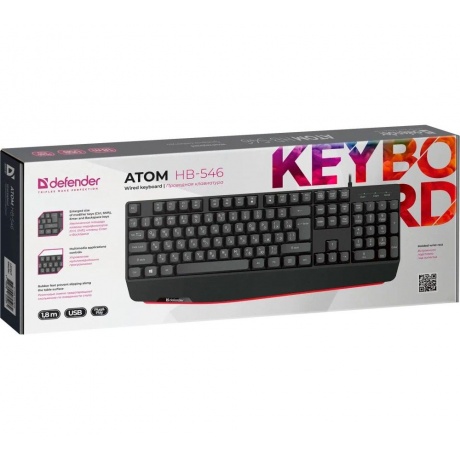 Клавиатура Defender Atom HB-546 RU, черный (45546) - фото 7