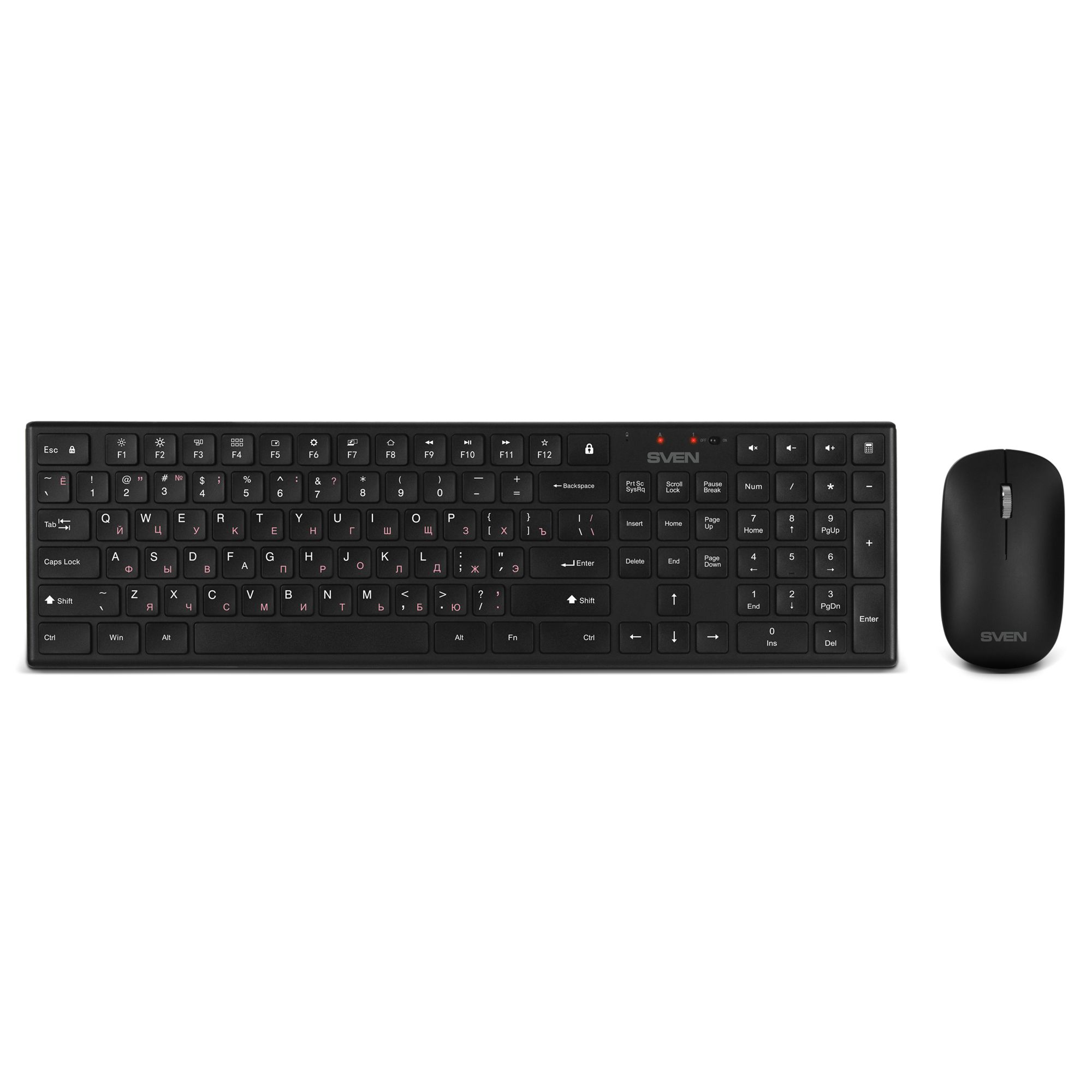 Набор клавиатура+мышь Sven KB-C2550W чёрный (SV-021672)