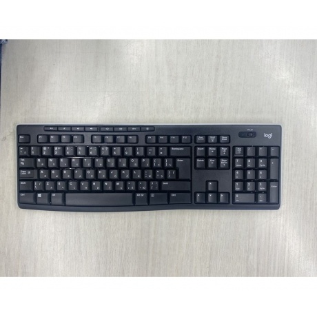 Клавиатура Logitech K270 черный/белый отличное состояние; - фото 2