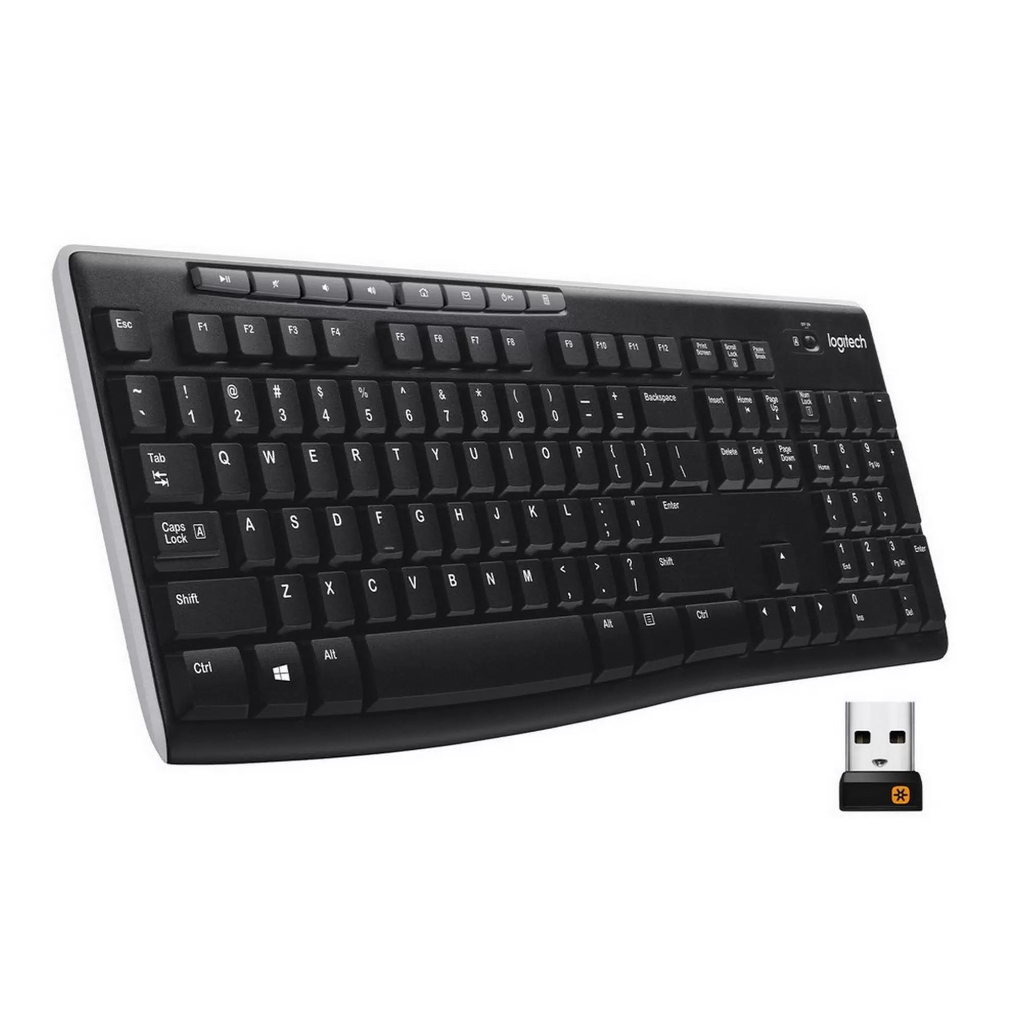 цена Клавиатура Logitech K270 черный/белый отличное состояние;