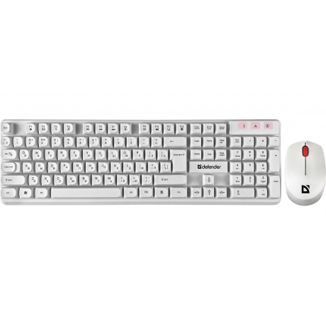 Набор клавиатура + мышь Defender MILAN C-992 RU WHITE (45994) - фото 1