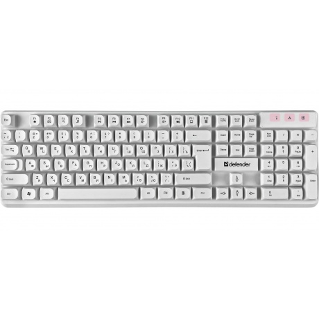 Набор клавиатура + мышь Defender MILAN C-992 RU WHITE (45994) - фото 2