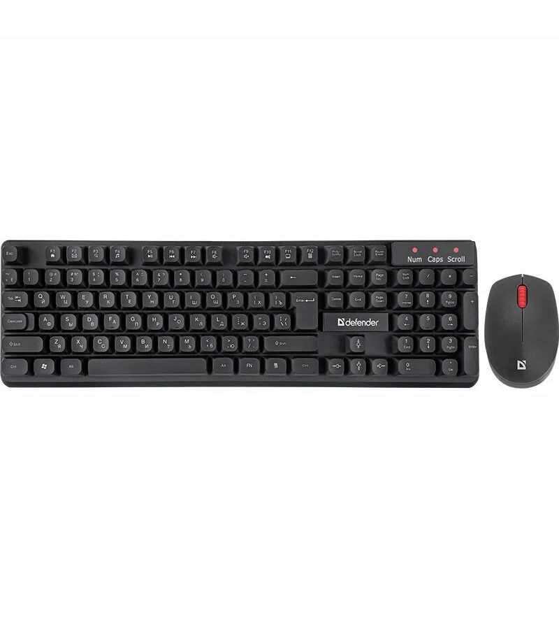 цена Набор клавиатура + мышь Defender MILAN C-992 RU BLACK (45992)