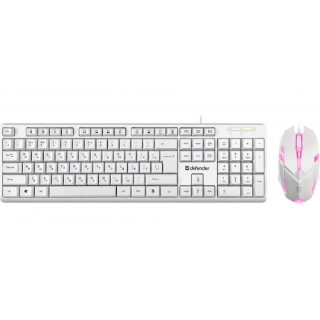 Набор клавиатура мышь Defender LINE MOTION C-977 RU WHITE 45977 517₽