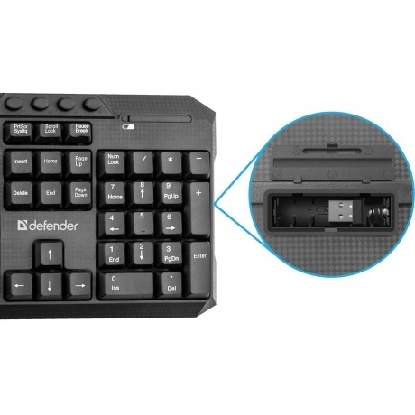 Набор клавиатура + мышь Defender JAKARTA C-805 (45804) - фото 4