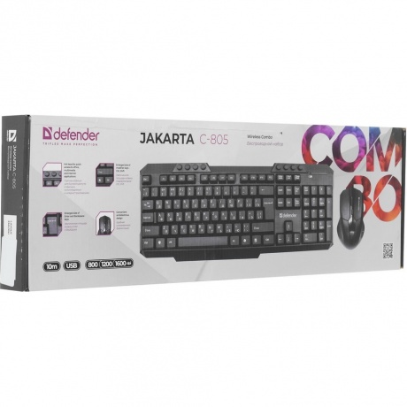Набор клавиатура + мышь Defender JAKARTA C-805 (45804) - фото 9