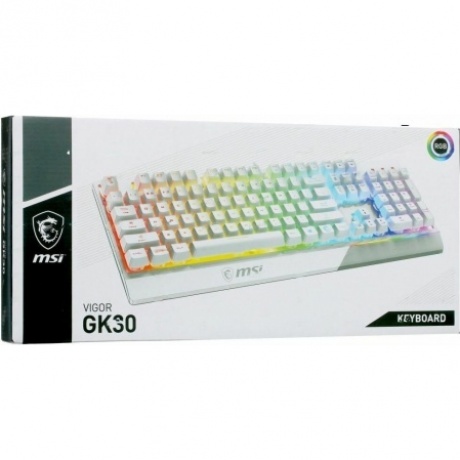 Клавиатура MSI GAMING RUS VIGOR GK30 WHITE (VIGOR GK30 WHITE RU) - фото 5