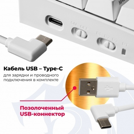 Клавиатура Defender DRACONIC WHITE (77810) - фото 25