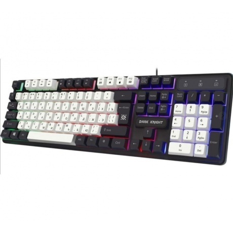 Клавиатура Defender DARK KNIGHT GK-077 WH/BL (45078) - фото 2