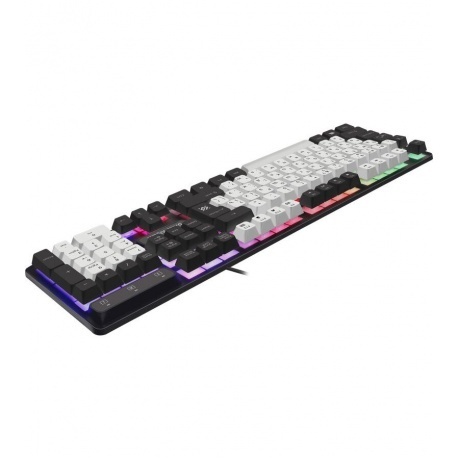 Клавиатура Defender DARK KNIGHT GK-077 WH/BL (45078) - фото 4
