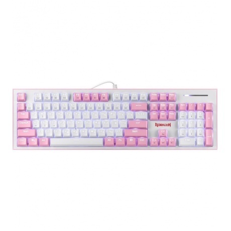 

Клавиатура Redragon HADES бело-розовая, Розовый;белый