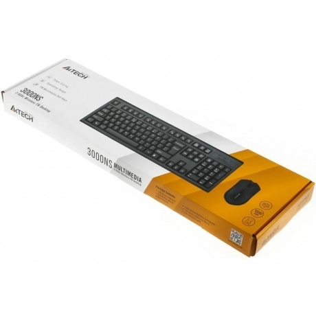 Клавиатура и мышь беспроводные A4TECH 3000NS черный - фото 15