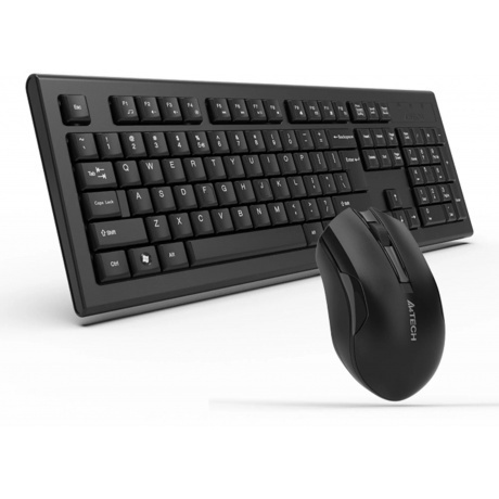 Клавиатура и мышь беспроводные A4TECH 3000NS черный - фото 22