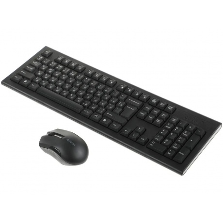 Клавиатура и мышь беспроводные A4TECH 3000NS черный - фото 1