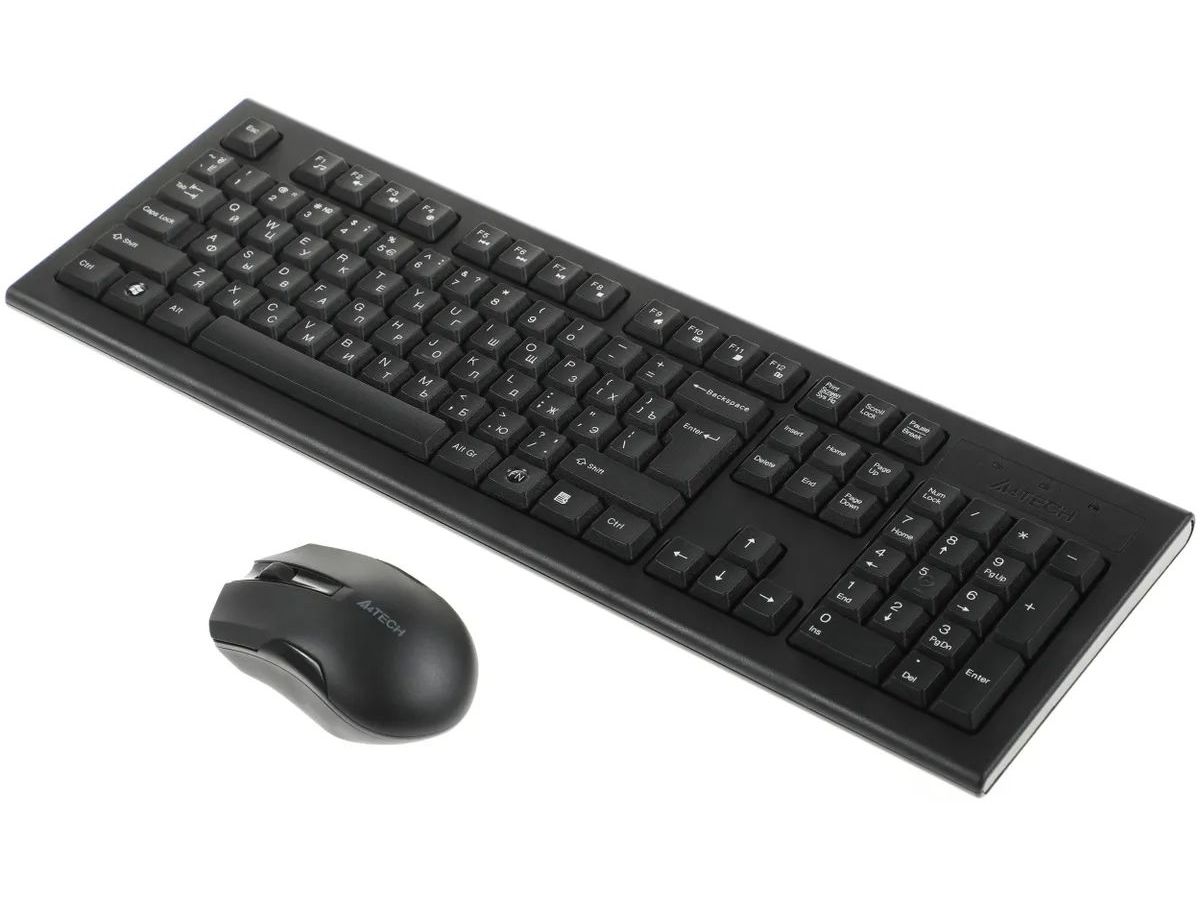 Клавиатура и мышь беспроводные A4TECH 3000NS черный