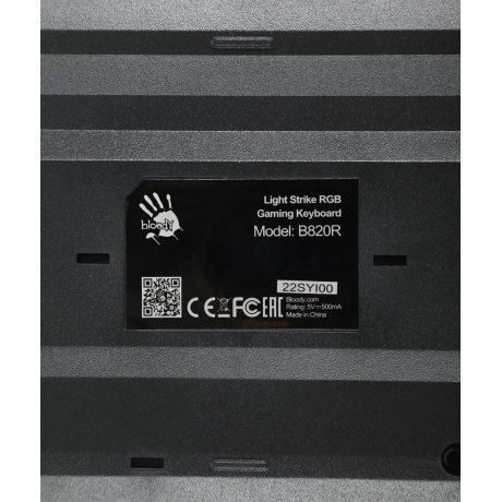 Клавиатура A4Tech Bloody B820R (Red Switch) Black - фото 10