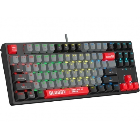 Клавиатура A4Tech Bloody S87 Energy Black-Red - фото 3