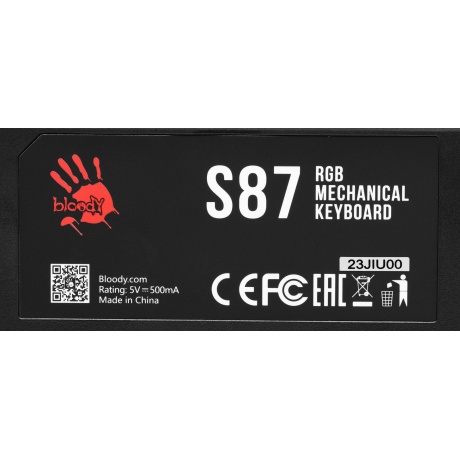 Клавиатура A4Tech Bloody S87 Energy Black-Red - фото 33
