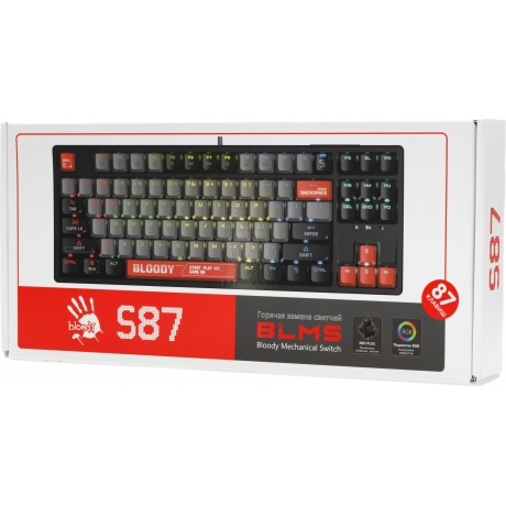 Клавиатура A4Tech Bloody S87 Energy Black-Red - фото 38