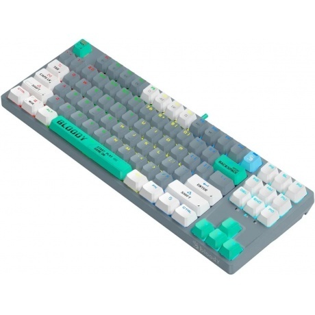 Клавиатура A4Tech Bloody S87 Energy Grey-Green - фото 12